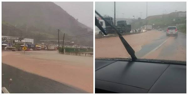 Chuva desta madrugada deixa rodovias federais sem transito