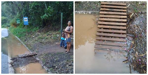 Lama impede presen&ccedil;a de passageiros em ponto de Alto Santa Maria 02