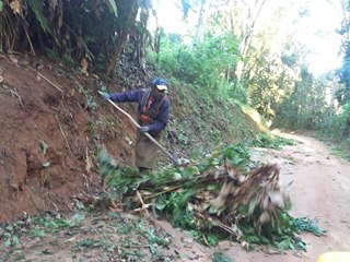 Matagais s&atilde;o removidos das estradas em Marechal Floriano ap&oacute;s chuvas