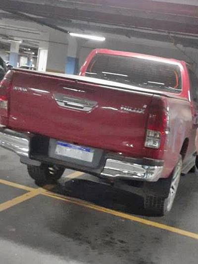 Hilux roubada duas vezes em Marechal Floriano e novamente encontrada 02