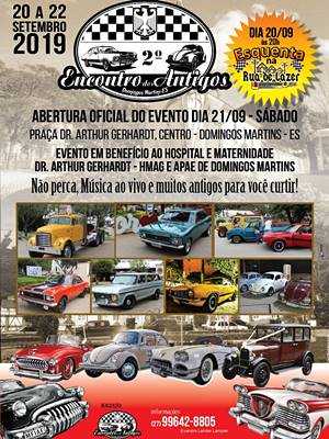 Encontro de Carros Antigos promete movimentar Domingos Martins em setembro 03