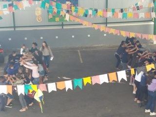 Festa Folcl&oacute;rica tradicional em escola de Marechal Floriano