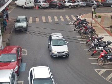 Estacionamentos lotados em Marechal Floriano