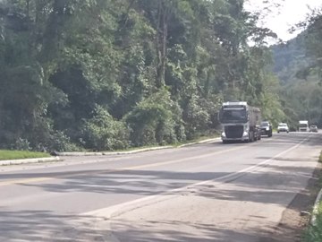 Galhos de árvores que caíram sobre fiações foram removidos na BR 262