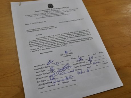 Vereadores falam sobre o episódio do desaparecimento da cédula na Câmara de Domingos Martins 3