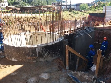 Construções de elevatórias de esgoto continuam em Marechal Floriano