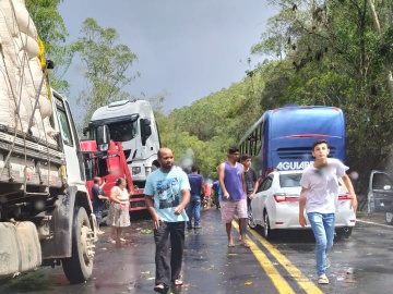 Temporais nas Regiões Serrana e Sul do Estado amedrontam