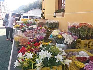 Flores para o Dia de Finados na antiga esta&ccedil;&atilde;o de Marechal Floriano 3