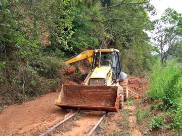 Lama&ccedil;ais invadem linha f&eacute;rrea em Marechal Floriano 3