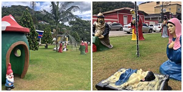 Presepio em tamanho real e atracao no Natal Luz de Marechal Floriano 02