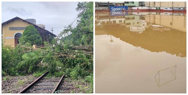 Chuva e reduzida e baixa o nivel do Braco Sul do Rio Jucu 02