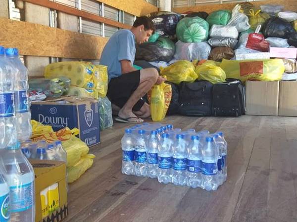 Moradores de Marechal Floriano fazem doacoes para vítima de tempestades em Iconha 02