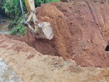 Recuperação de ponte e bueiros destruídos pelas fortes chuvas em Marechal Floriano
