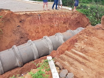 Recuperação de ponte e bueiros destruídos pelas fortes chuvas em Marechal Floriano 2