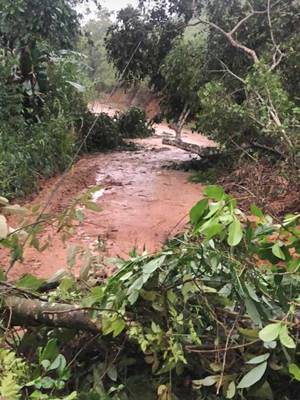 Sao Bento de Urania sobre com alagamentos e distrito esta isolado 02