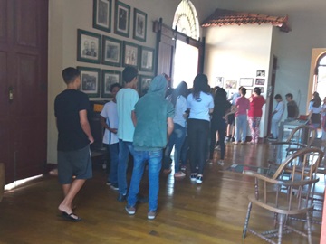 Alunos conhecem a antiga esta&ccedil;&atilde;o ferrovi&aacute;ria em Marechal Floriano e a hist&oacute;ria da ferrovia 2