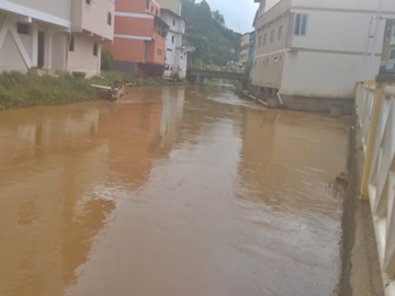 Chuvas durante a noite e madrugada elevam nível do Braço Sul