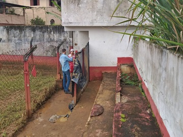 Estádio José Henrique Pereira com avarias provocadas pelos temporais em Marechal Floriano 2