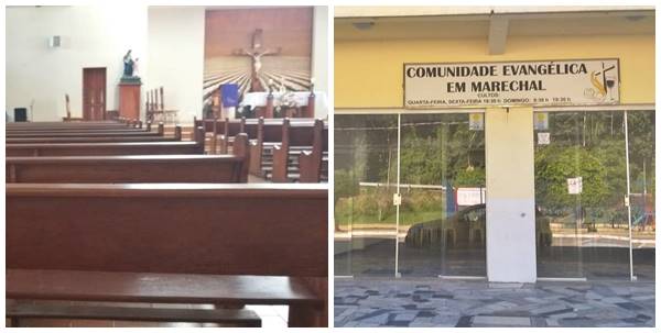 Parte das denominacoes religiosas desobedece a solicitacao oficial e promove celebracoes em Marechal Floriano 02