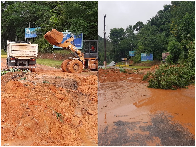 Prefeitura de Marechal Floriano põe tratores até na BR 262 3