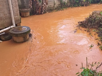 Tempestade de ontem deixou moradores temerosos com enchente em Marechal Floriano