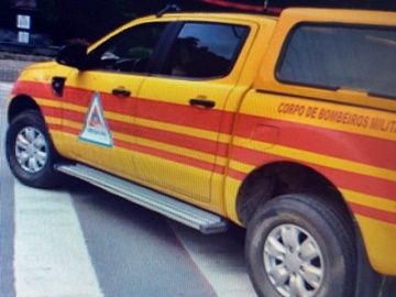 Bombeiros e Defesa Civil do Espirito Santo nas ruas de Marechal Floriano 2