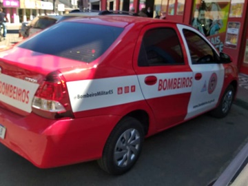 Bombeiros fazem levantamentos e especificam número de clientes nos comércios de Marechal Floriano