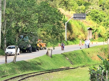 Estrada de Alfredo Chaves fiscalizada para evitar mais casos da doença Coronavírus