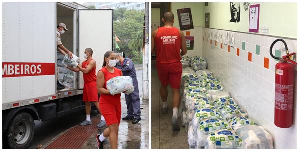 Governo faz entrega de cestas basicas arrecadadas no programa ES Solidario 02