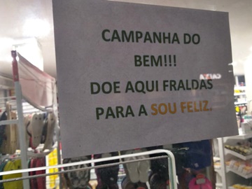 Sou Feliz promove arrecadação de fraldas para idosos em Marechal Floriano 2
