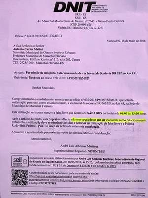 Estacionamento na feira de Marechal Floriano documentado 02