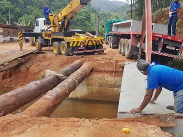Pontes novas de concreto são construídas no interior de Marechal Floriano