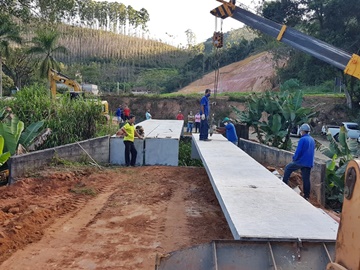 Pontes novas de concreto são construídas no interior de Marechal Floriano 3