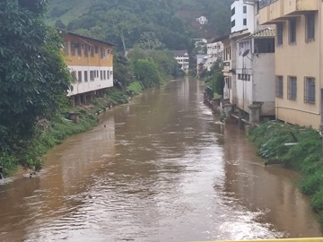 Chuva forte em dois dias aumenta o nível das águas do Braço Sul em Marechal Floriano