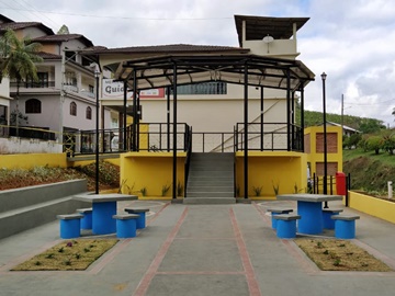 Pracinha de Araguaya já está pronta mas fechada para evitar aglomeração