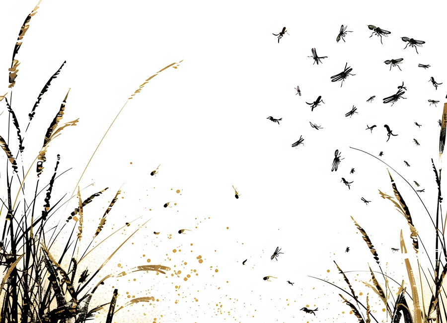 twilight-mosquito-swarm-aerial-invasion-bloodthirsty-insects-wetlands-isolated-white