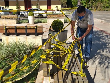 Distanciamento é reforçado em Marechal Floriano