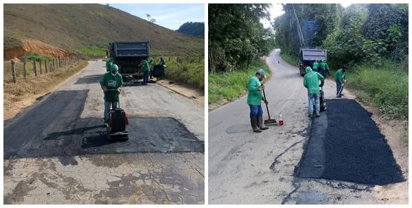 Empresa de Marechal Floriano trabalha na recuperacao de estradas capixabas 03