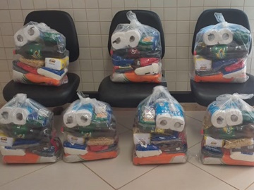 Sete cestas básicas são doadas no último dia do programa em Marechal Floriano