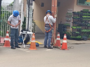 Caminhão não identificado rompe cabos de telefonia em Marechal Floriano