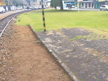 Equipe profissional em linha férrea fiscaliza trecho a partir de Marechal Floriano