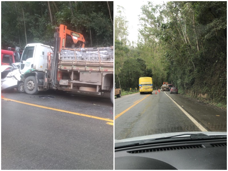 Motorista morre após acidente entre carro e caminhão na BR 262 2