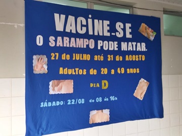 Vacinação contra o sarampo tem continuidade em Marechal Floriano