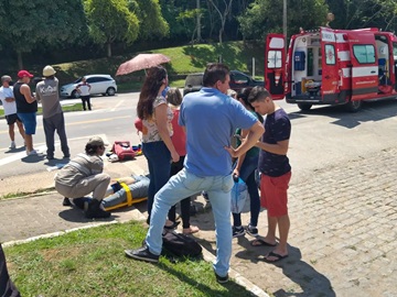Colisão entre moto e carro de passeio deixa ferido um homem em Marechal Floriano 2