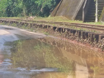 Massa asfáltica para resolver problemas de represamento da água das chuvas em Marechal Floriano