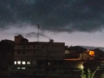 Tempo fechado e ameaça de temporal em Marechal Floriano