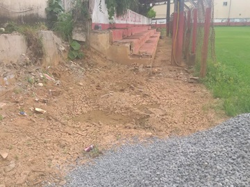 Arquibancada de campo em Marechal Floriano destruída pelas tempestades será recuperada
