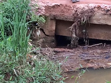 Manilhas substituem ponte no interior de Marechal Floriano