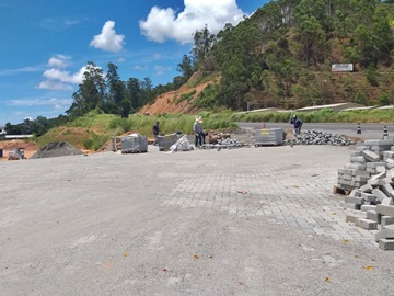 Calçamento do Trevo de Paraju em Marechal Floriano será concluído em janeiro
