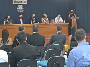 Prefeito vice e vereadores de Marechal Floriano são diplomados 